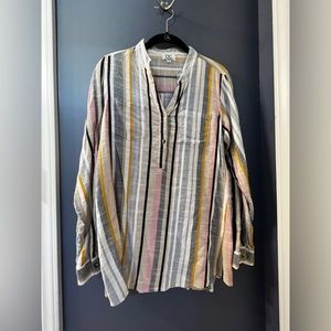 CC Chic Connection tunic 100% cotton adjustable sleeves